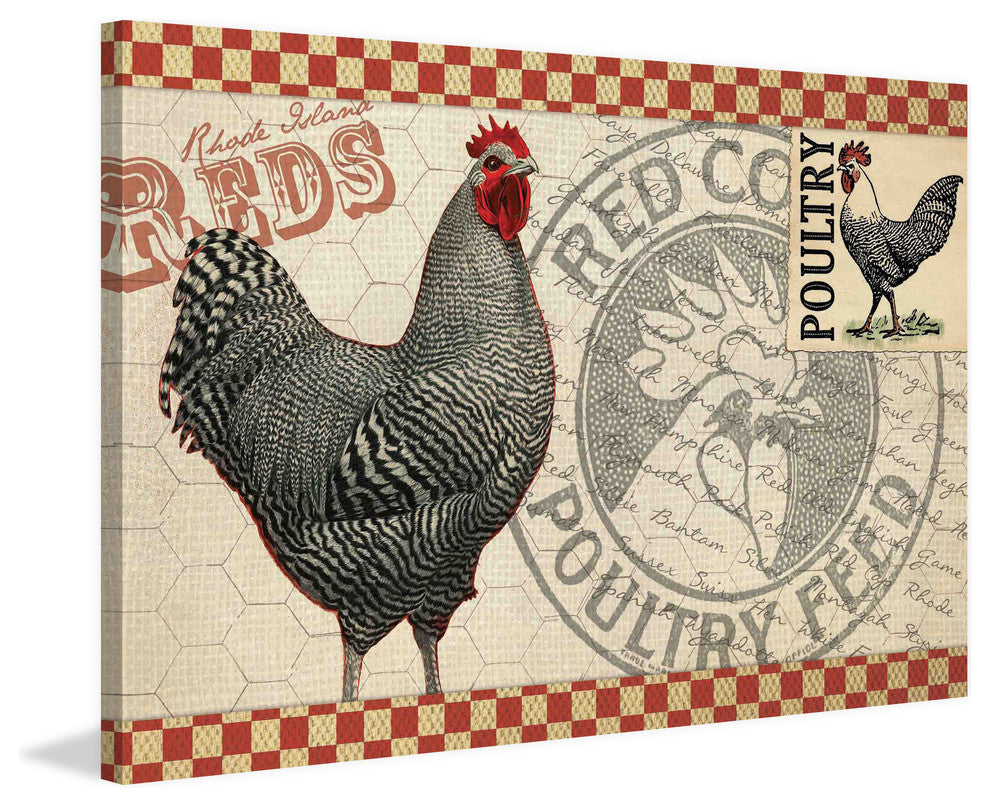 "Poultry Feed" Painting Print on Canvas