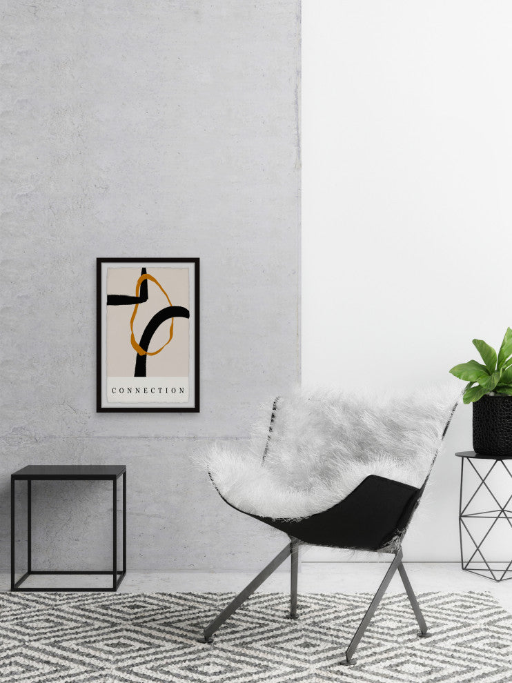 "Golden Connection II" Framed Painting Print, 12x18
