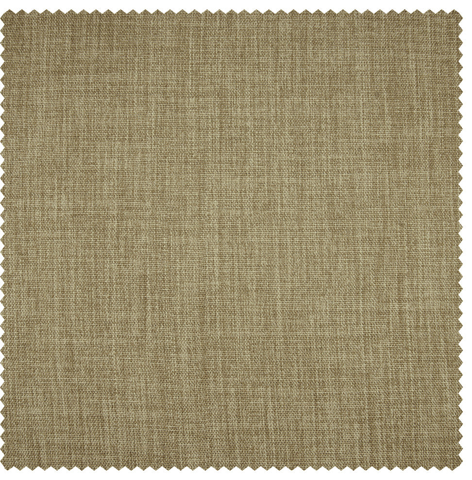 Faux Linen Darkening Curtain Single Panel, Nomad Tan, 50"x108"