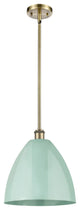 Innovations 516-1S-AB-MBD-12-SF-LED 1 Light Pendant, Antique Brass