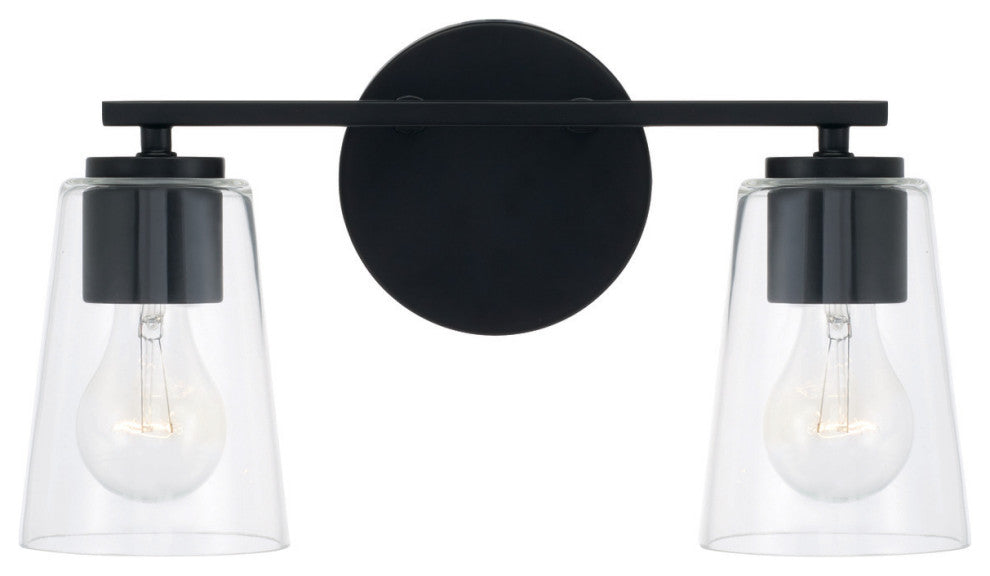 Capital Lighting 148621-537 Portman 2 Light 15"W Vanity Light - Brushed Nickel