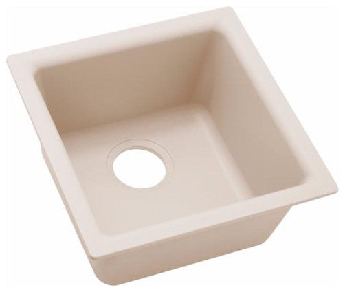 Elkay 15 3/4" Single Bowl Drop In/Undermount Bar/Prep Kitchen Sink, ELG1616GR0