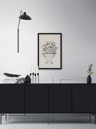 "Wine Cup Flower" Framed Painting Print, 24x36