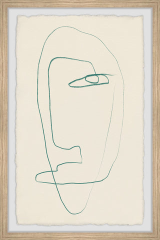 "Moody Face" Framed Painting Print, 24x36