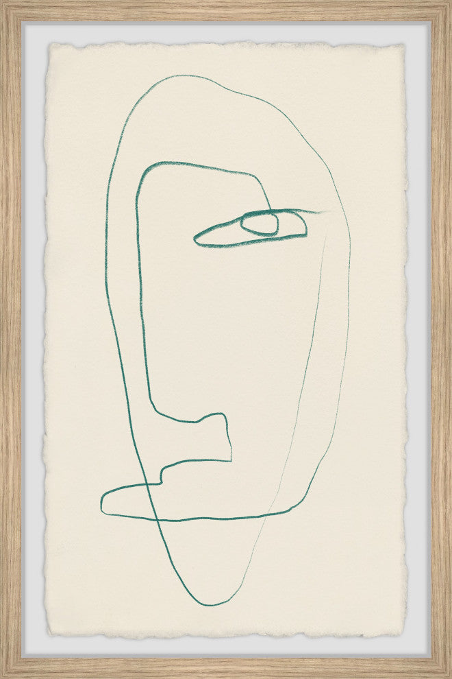 "Moody Face" Framed Painting Print, 24x36