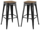 Promenade Bar Stool Set of 2 - Black