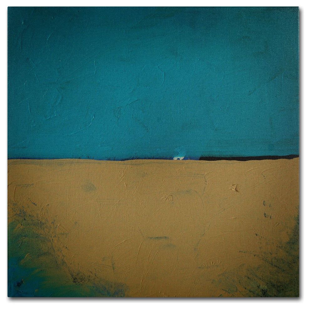 'Teal Horizon' Canvas Art by Nicole Dietz