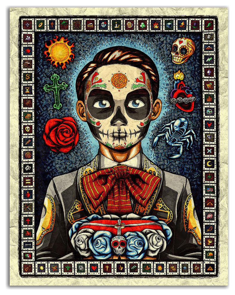"Muerto" by Nicholas Ivins, Print on Canvas, 12"x16"