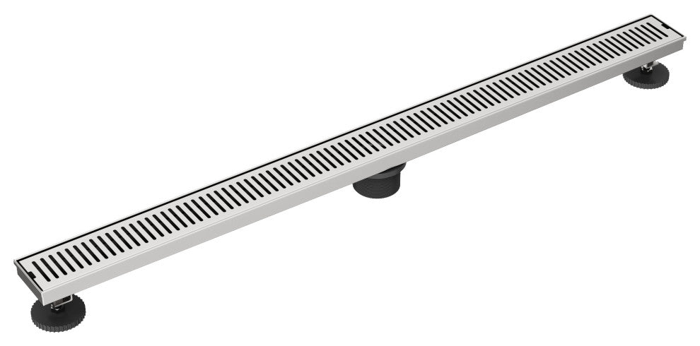 VIGO Elan Linear Shower Drain, Brushed Nickel, 36"