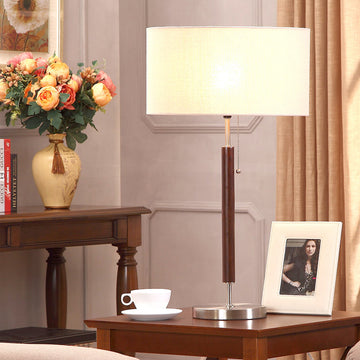 Brightech Carter Desk, LED Side Table, Nightstand & Desk Lamp