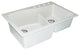 Aversa SilQ Granite 33-in. Drop-in Kitchen Sink with 4 Faucet Holes in White