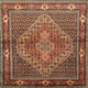 Ahgly Company Indoor Square Traditional Area Rugs, 7' Square