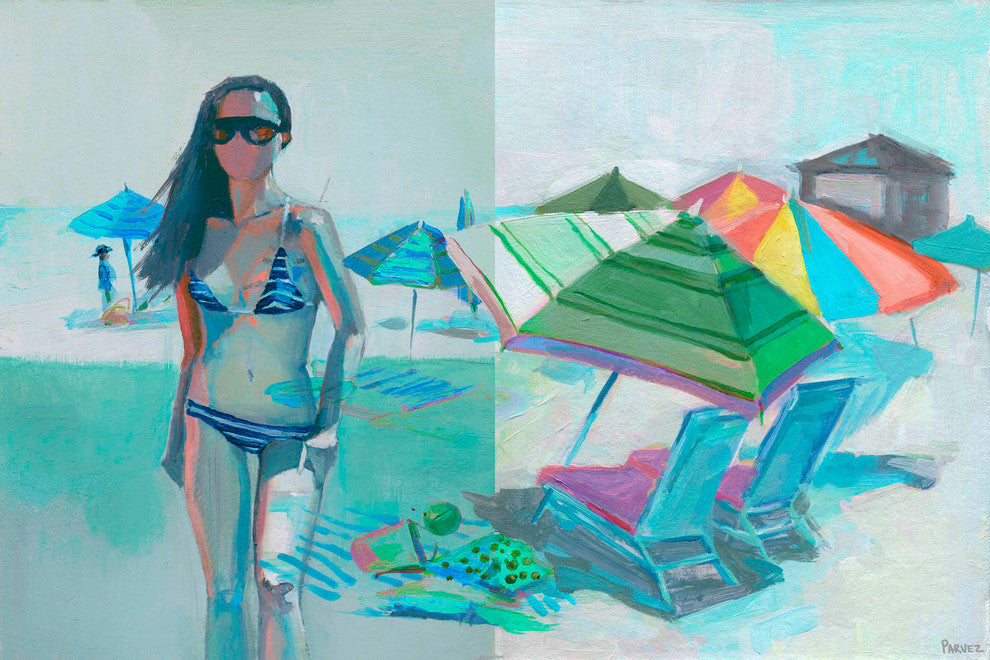 "Nautical Fun" Painting Print on Wrapped Canvas, 60"x40"