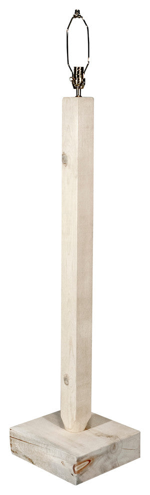 Homestead Collection Floor Lamp, Clear Lacquer Finish