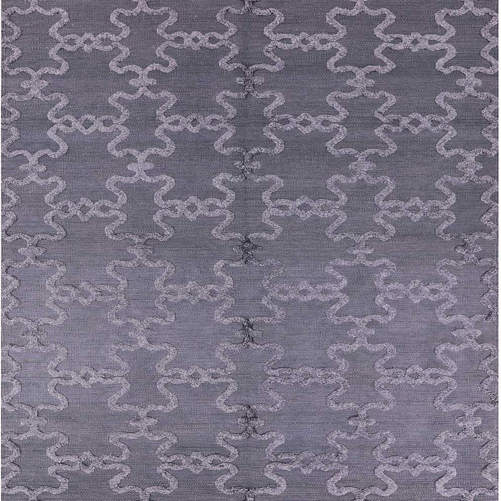 Ahgly Company Indoor Square Mid-Century Modern Area Rugs, 7' Square