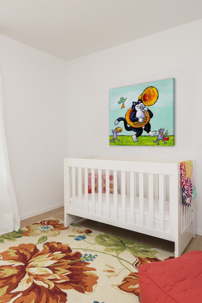 Marmont Hill, "John Phillips Sousa Cat" by Janet Nelson on Wrapped Canvas, 18x18