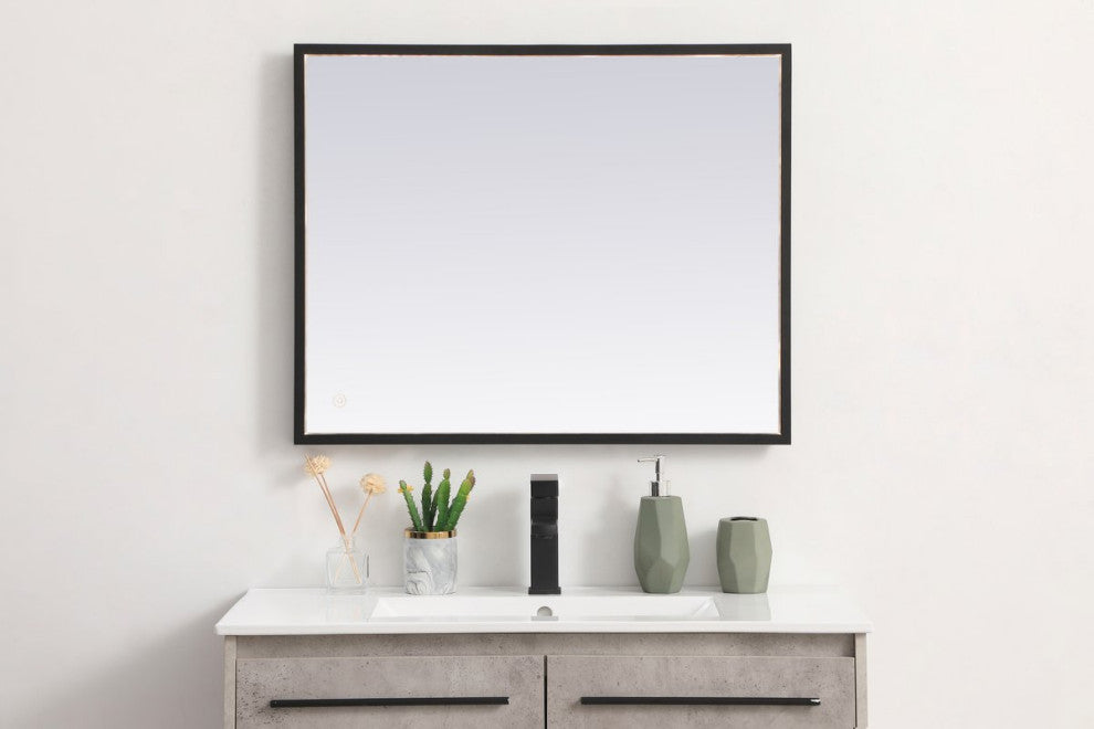 Modern Black Led Mirror