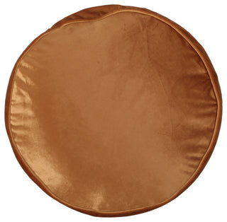 Bleckley Gwinnett Modern Velveteen Cylinder Pouf, Apricot