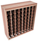 64-Bottle Deluxe Wine Rack,  Redwood, Satin Finish