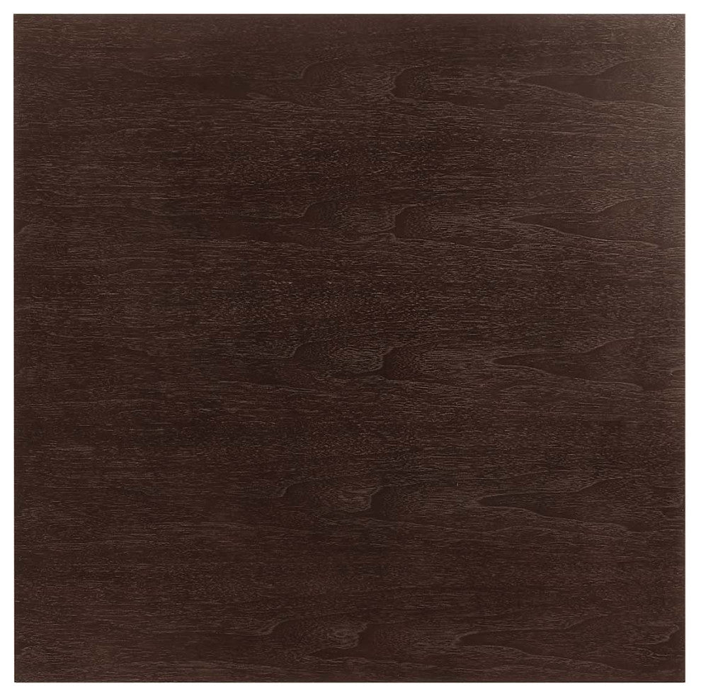 Lippa 28" Wood Square Dining Table EEI-4865-BLK-CHE