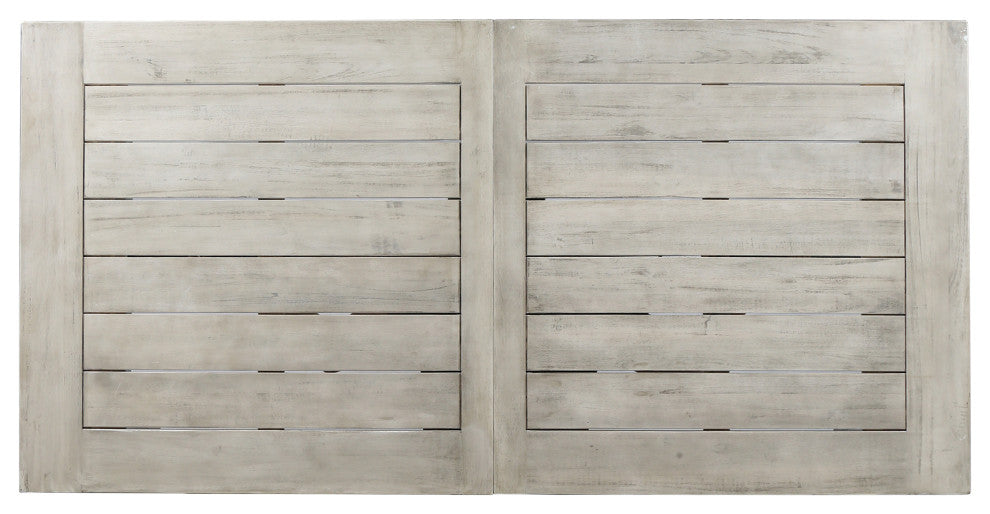GDF Studio Borocay Outdoor Light Gray Finished Acacia Wood Dining Table