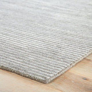 Jaipur Living Basis Handmade Solid Gray/ Silver Area Rug 2'X3'