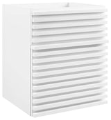 Modway Render 17" MDF Wood Wall-Mount Bathroom Vanity Cabinet in White
