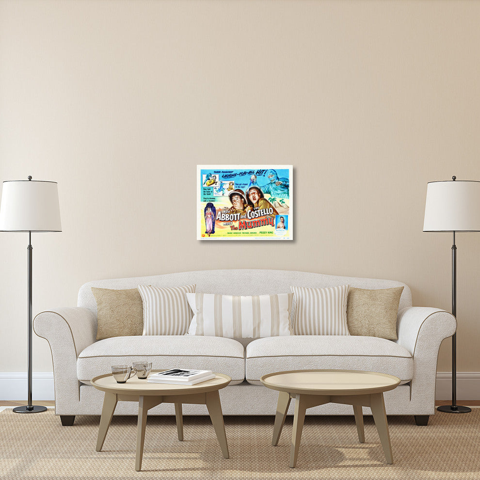 "Abbott & Costello - Meet The Mummy" Canvas by Hollywood Photo Archive, 30x23"