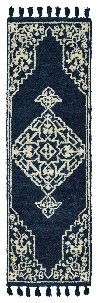 Oriental Weavers Madison Collection Blue/ Ivory Oriental Indoor Area Rug 2'6"X8'