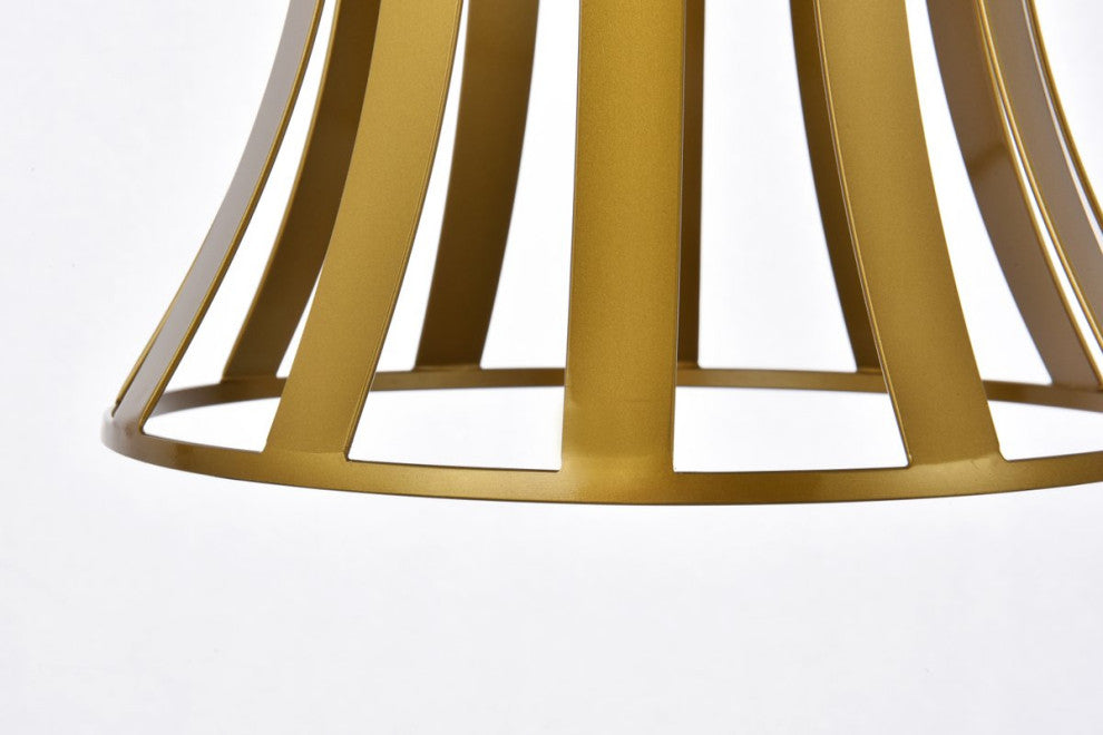 Leah 1-Light Pendant, Brass