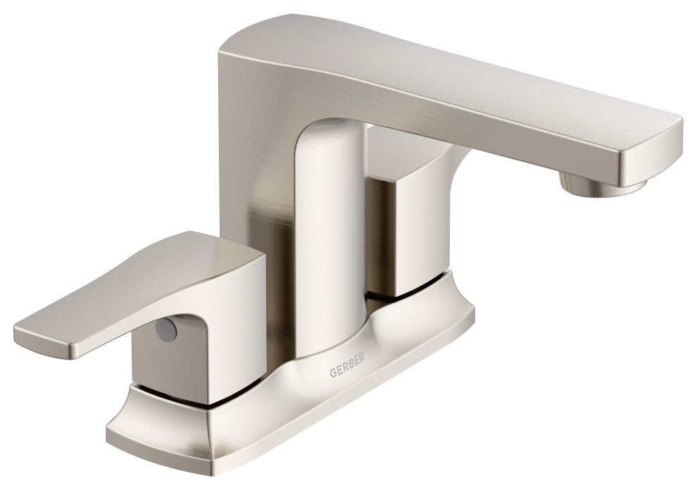 Tribune 2H Centerset Bath Faucet, 50/50 Pop-Up Drain 1.2gpm, Brushed Nickel