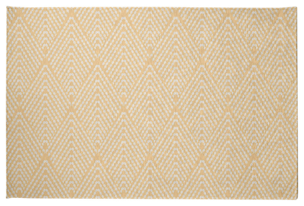 Lifeflor Diamond Spring Chenille Rug, Corn Yellow, 2'x3'