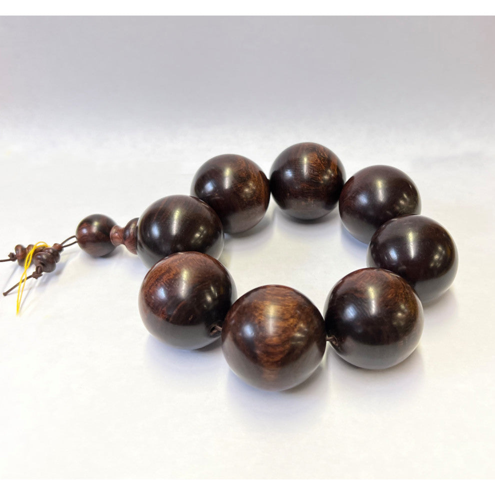 Chinese Huanghuali Rosewood Beads Hand Rosary Praying Bracelet Hws2412