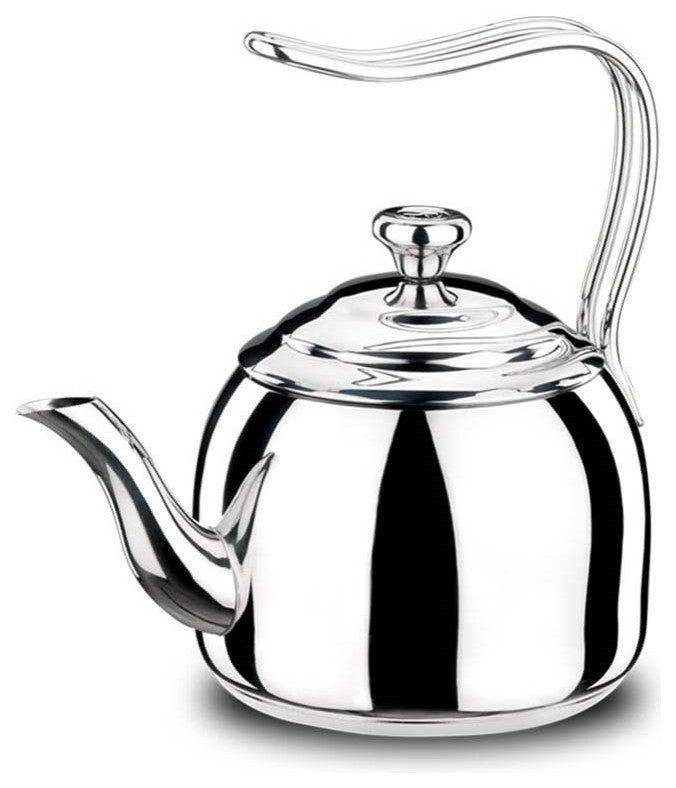 Korkmaz Droppa  Quart High-End Stainless Steel Induction-Ready Teapot Tea Kettle