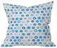 Deny Designs Cori Dantini Middy Polka Blue Outdoor Throw Pillow