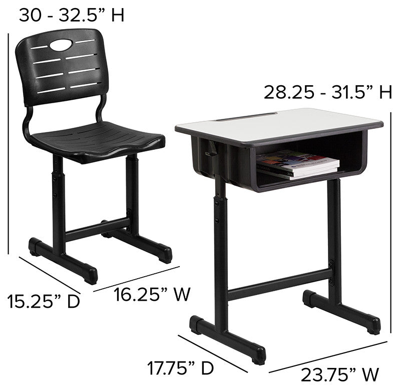 Open Front Desk and Chair