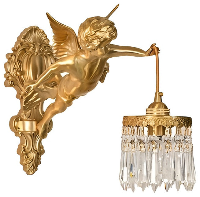 Luxury Wall Lamp in Medieval Style for Living Room, Bedroom, A, Cool Light