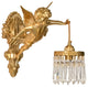 Luxury Wall Lamp in Medieval Style for Living Room, Bedroom, A, Cool Light
