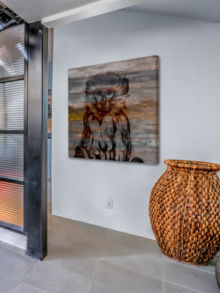 "Primate" Print on Canvas, 40"x40"