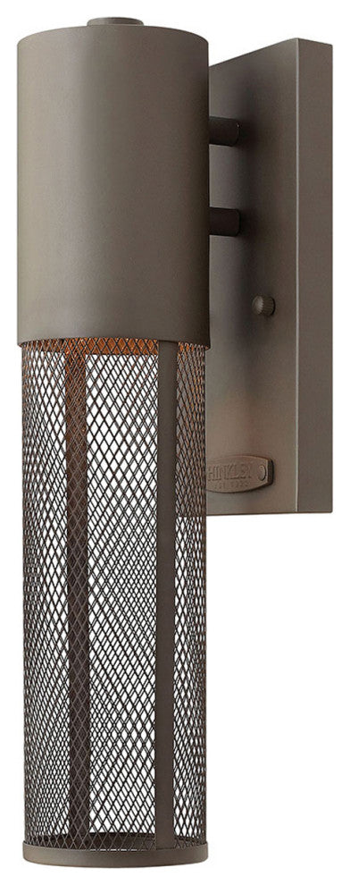 Hinkley Aria Extra Small Wall Mount Lantern, Buckeye Bronze