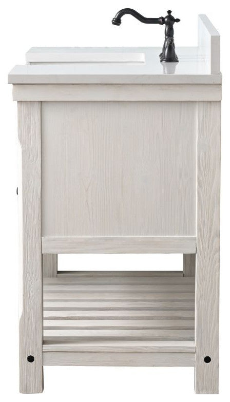 Wesley 42" Bathroom Vanity, White Wash