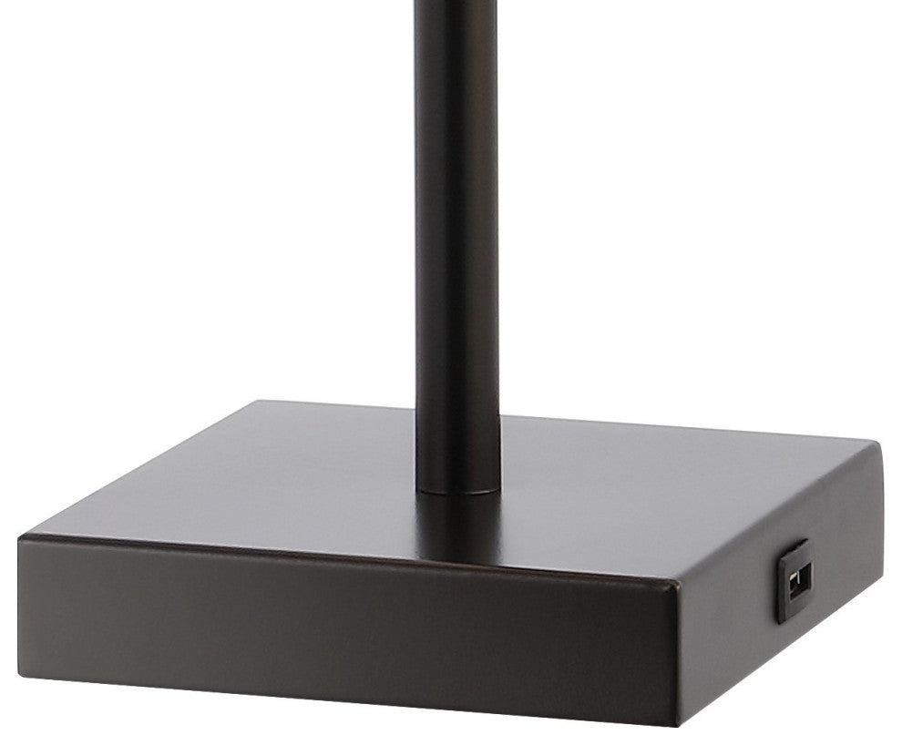 Austin 25.5" 2-Light Table Lamp, USB Port, Oil Rubbed Bronze, Set of 2