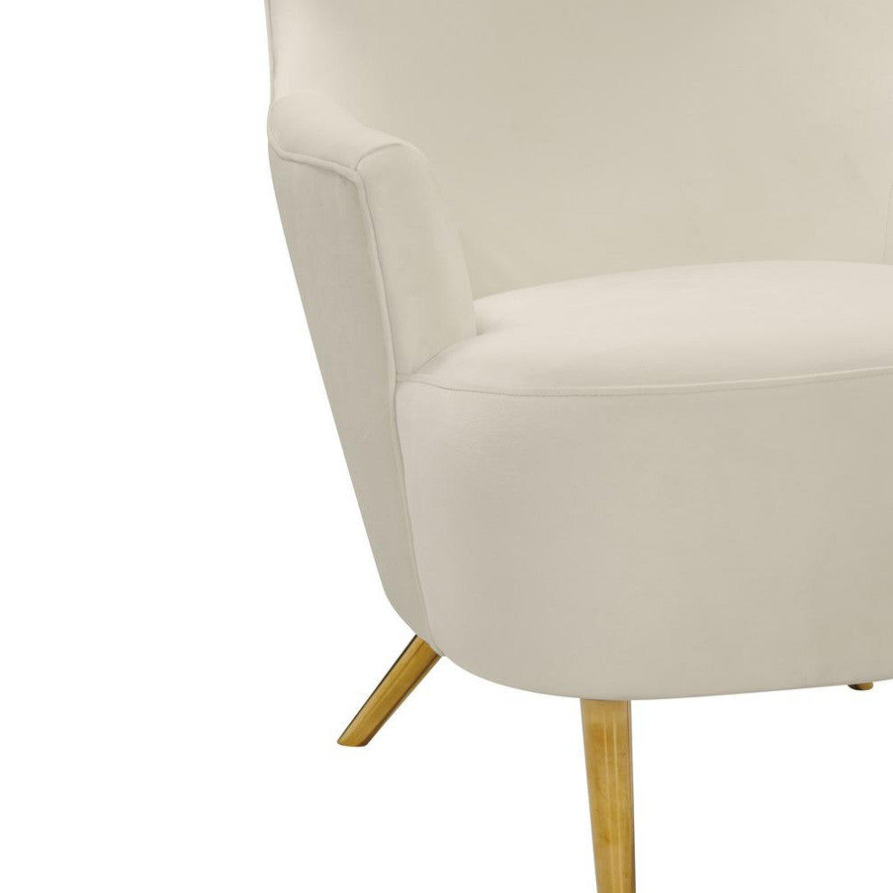 Julia Cream Wingback Chair - Cream
