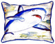 Betsy Drake Shark Small Indoor/Outdoor Pillow 11x14