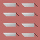 Cornice White Urethane Sabine Ornate Design 8 Pieces Totaling 752" Length