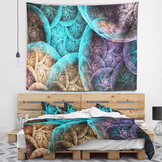 Colorful Dramatic Clouds Abstract Wall Tapestry, 39"x32"