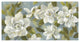"Gardenias on Slate Blue Crop" Digital Paper Print by Silvia Vassileva, 74"x38"