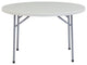 NPS 48" Heavy Duty Round Folding Table, Speckled Grey