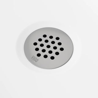 VIGO 1.75" W Vessel Bathroom Sink Grid Drain, Chrome