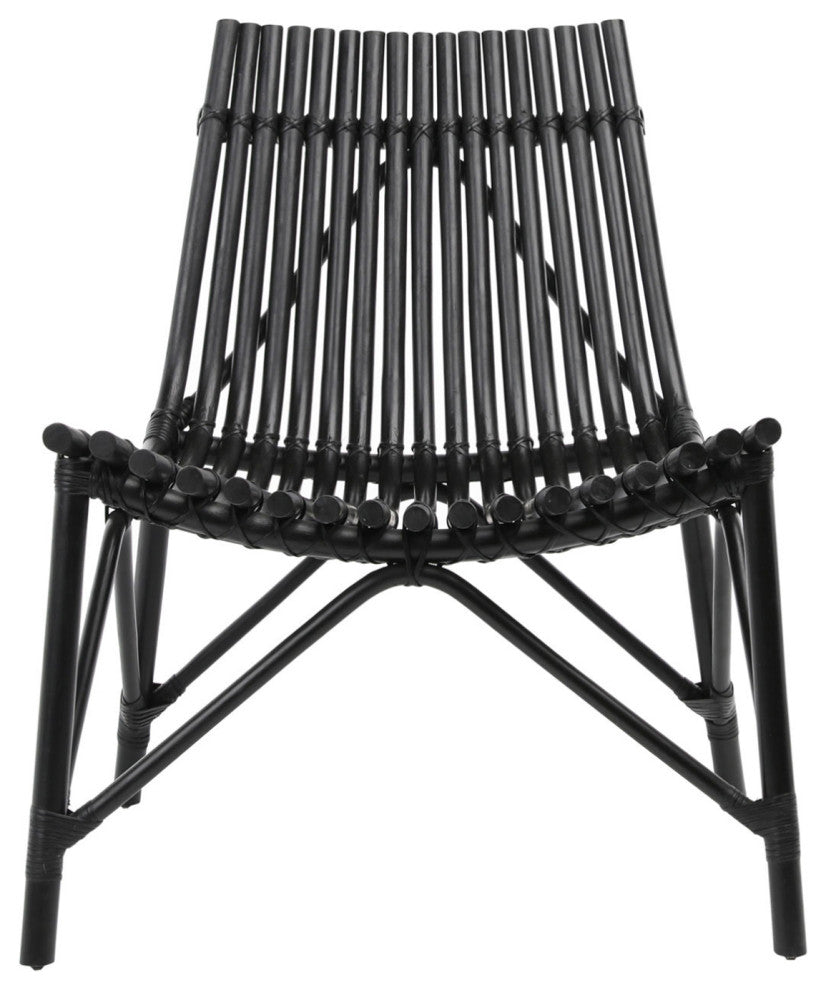 Black Bamboo Scoop Chair
